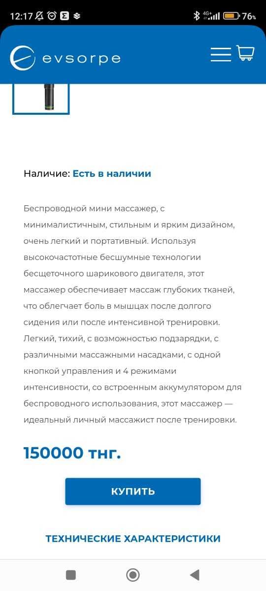 Массажер ручной evsorpe