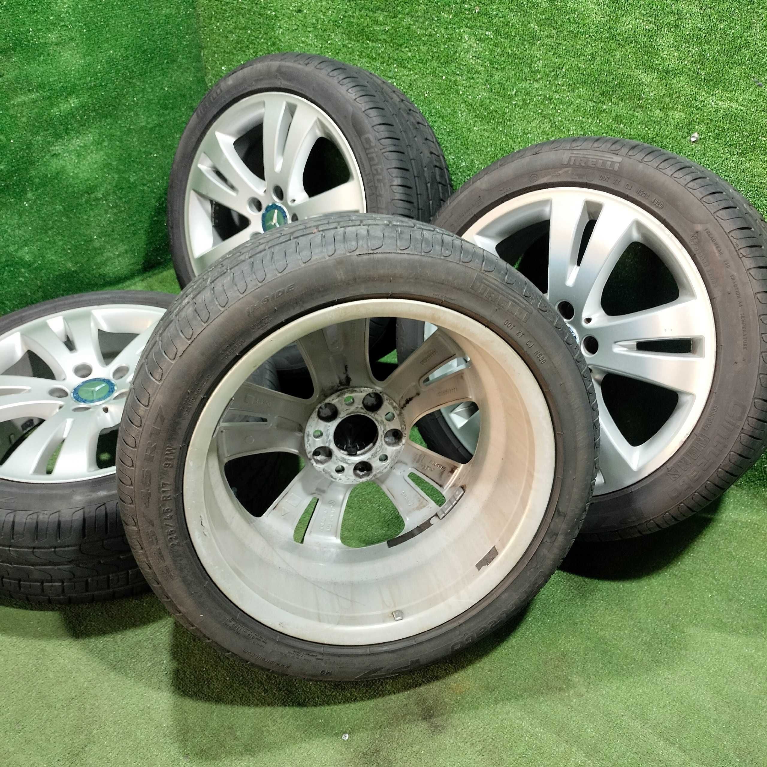Продам Оригинальные Диск с шинами Mercedes Benz 225/45R17 Pirelli лето
