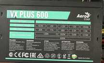 Блок питания ATX 600W AeroCool Vx-600 Plus