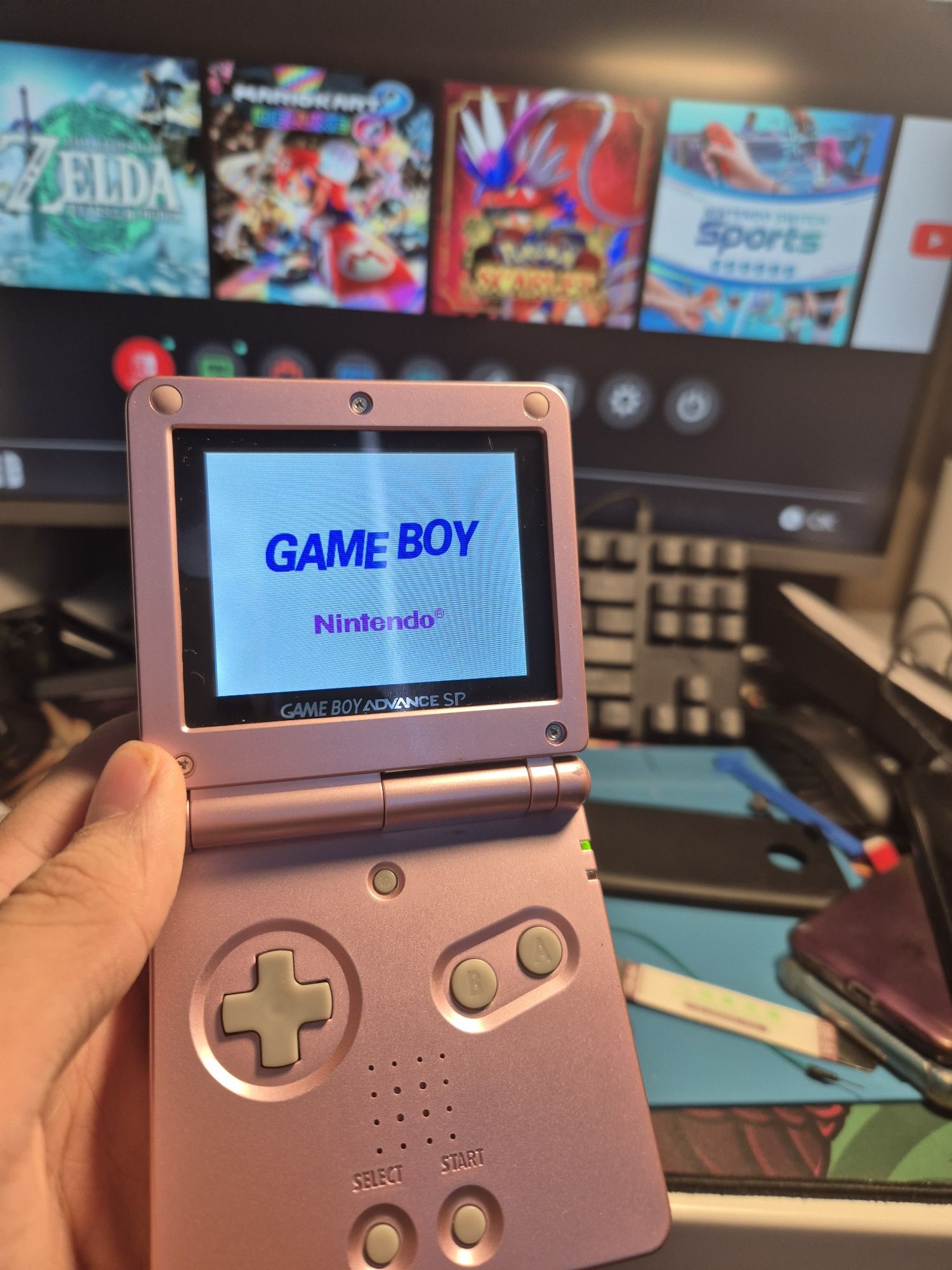 Gba sp с кабелем