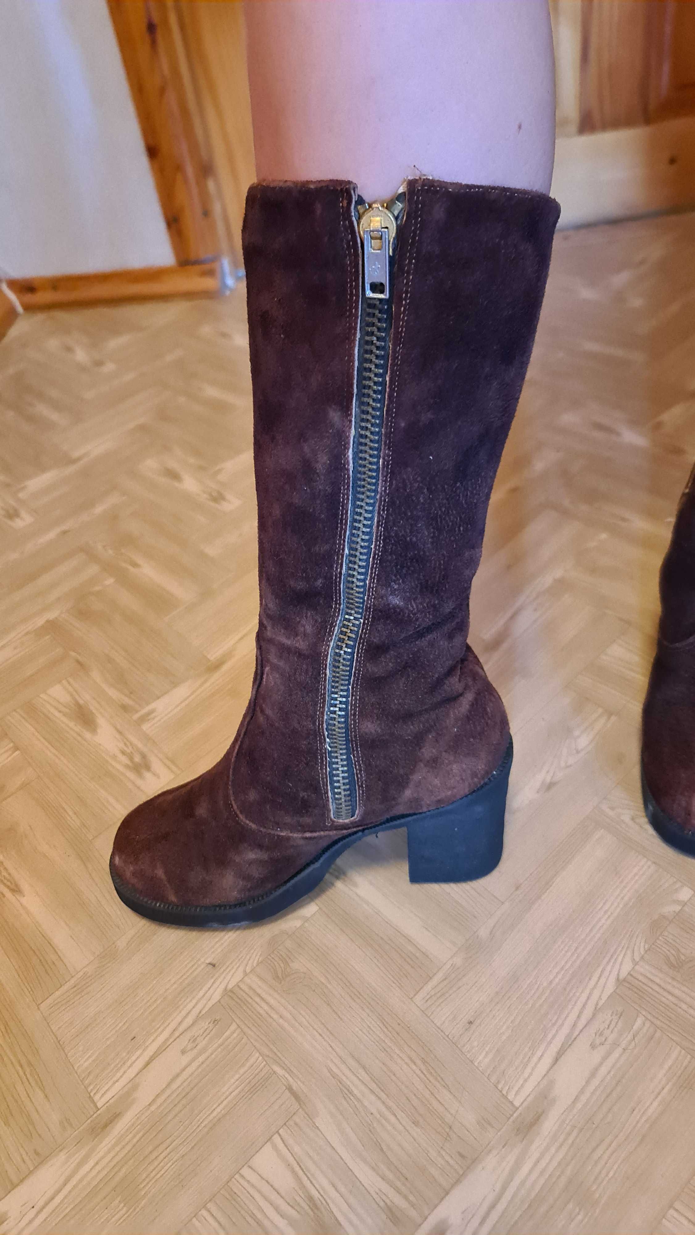 Продам сапоги женские зимние замшевые, новые