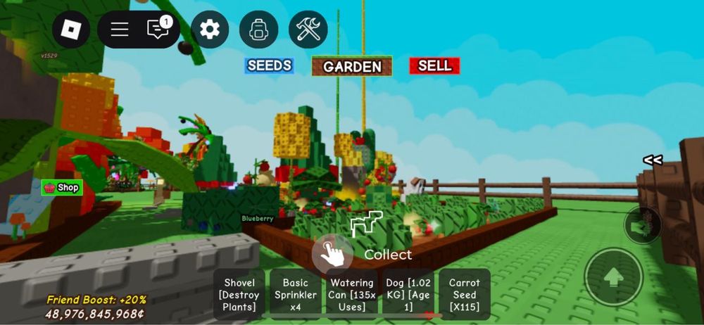 Отдам развитый профиль Grow a Garden с бонусом