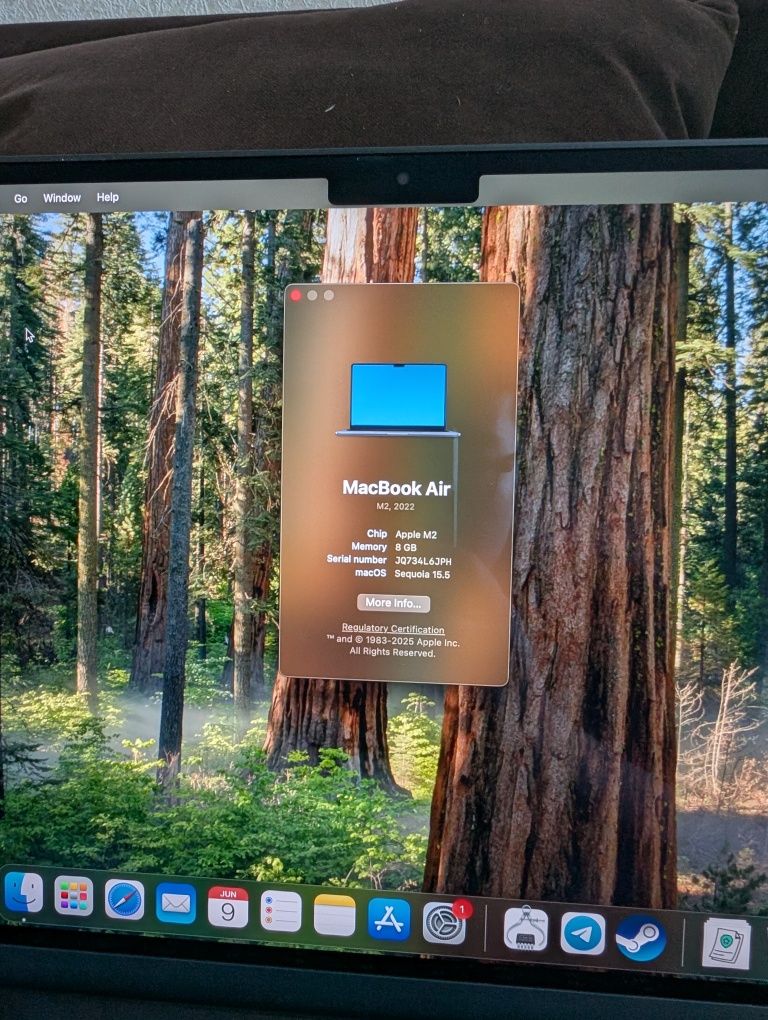 Macbook Air 13, M2, 8/256