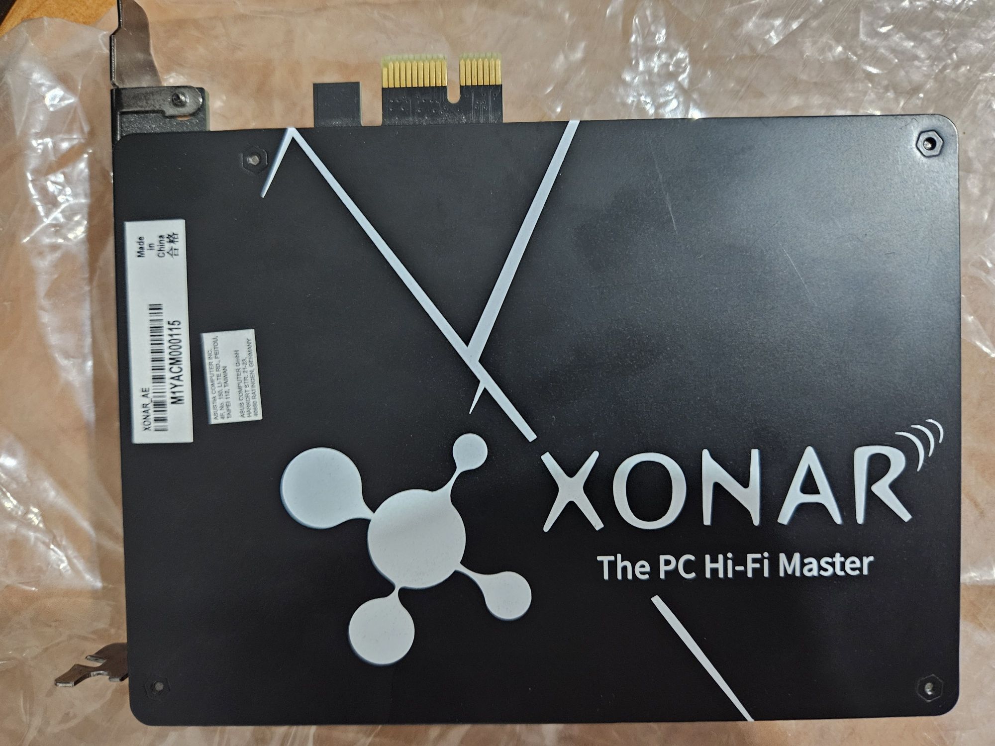 Звуковая карта asus xonar ae, 7.1, 5.1, stereo.