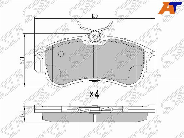 Колодки тормозные Nissan Almera
