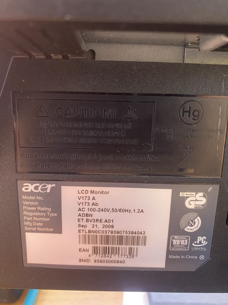 Продаю монитор Acer!