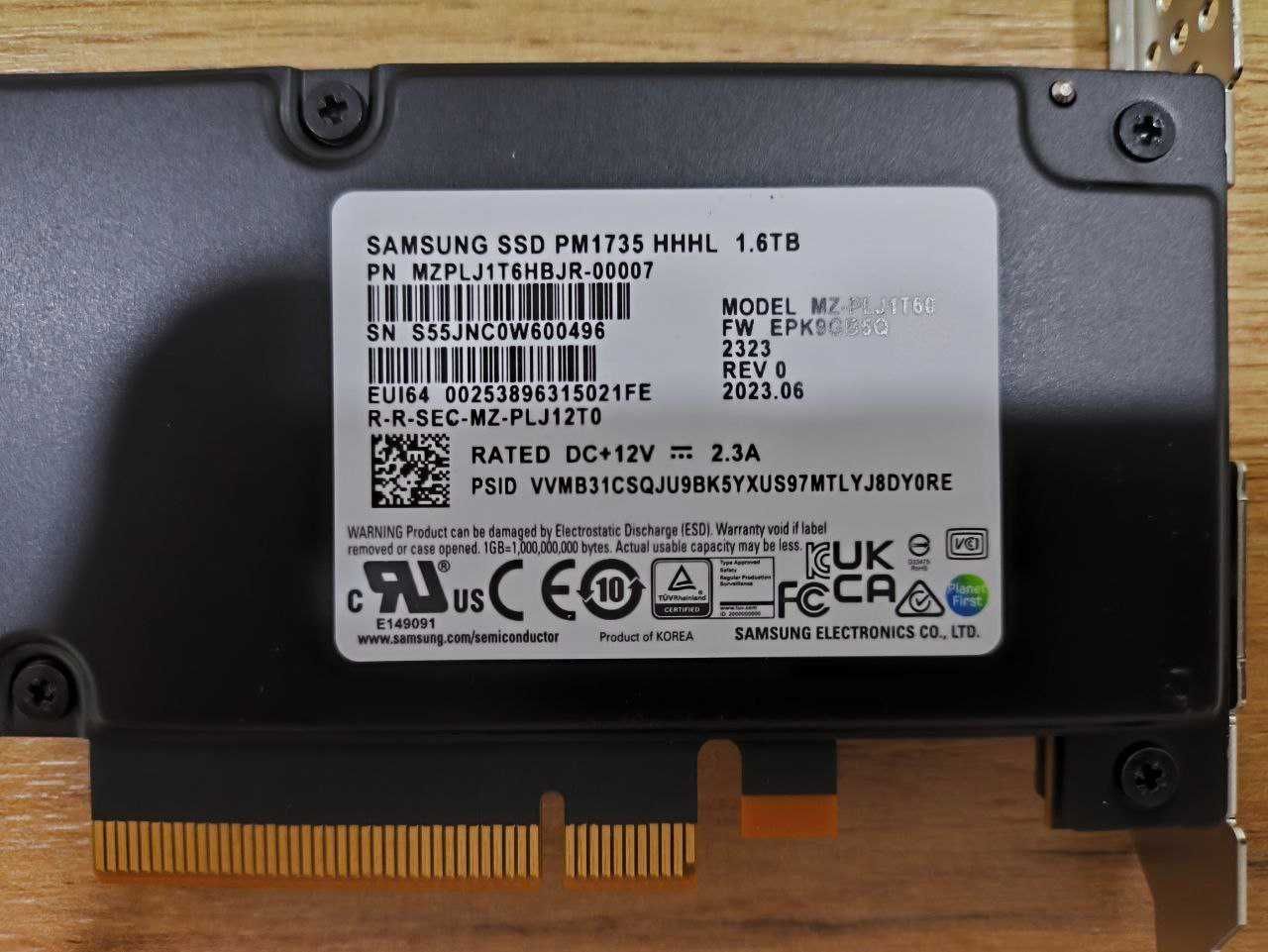 Samsung SSD P1735 HHHL 1.6TB