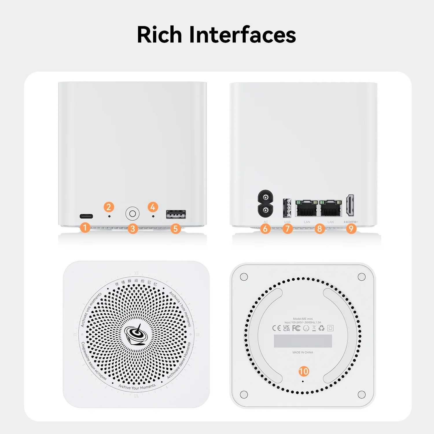 Сетевое хранилище (NAS)/ Мини ПК Beelink ME mini Home Storage,N150,2tb