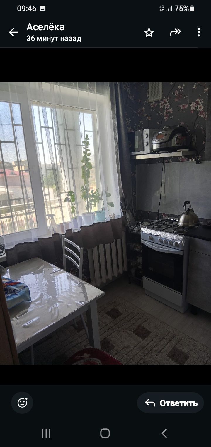 Продаётся 2-ух к.кв в 4мкр 49д