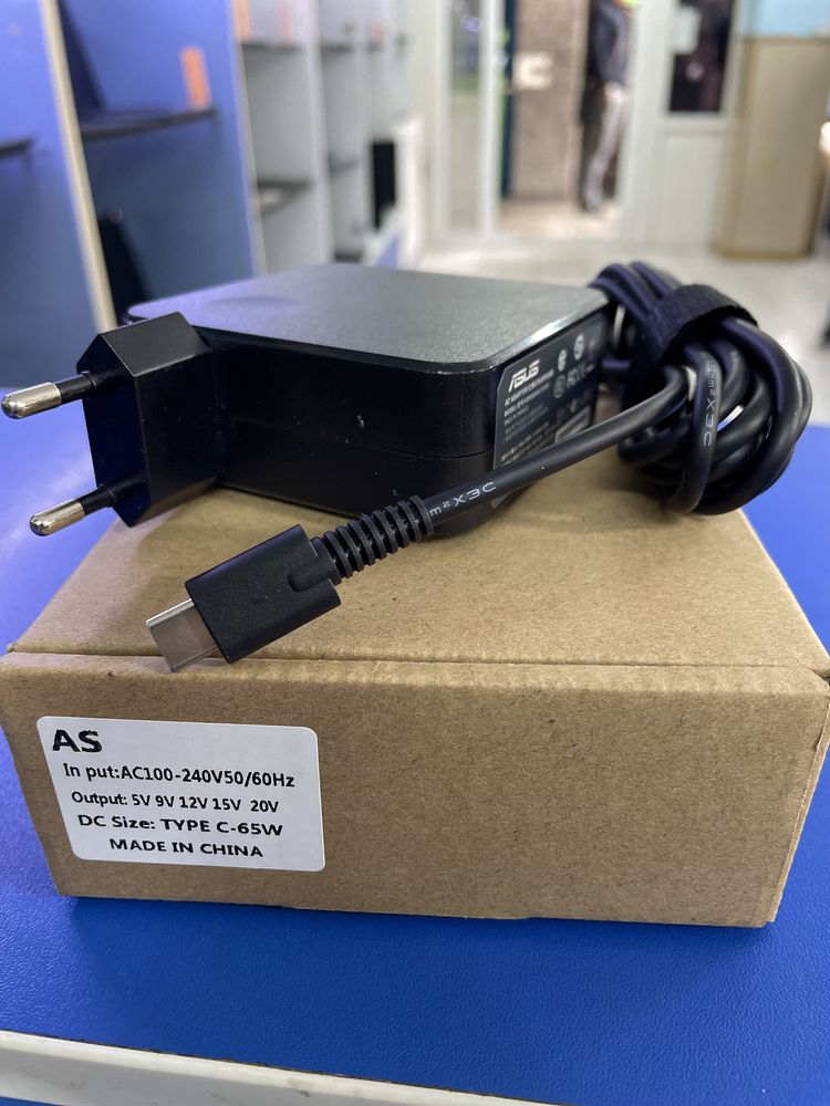 Зарядка ноутбука Asus Lenovo TYCE C-65W  20V