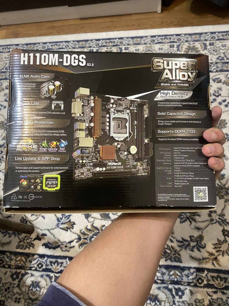 Материнская плата h110 и процессор i3 6100