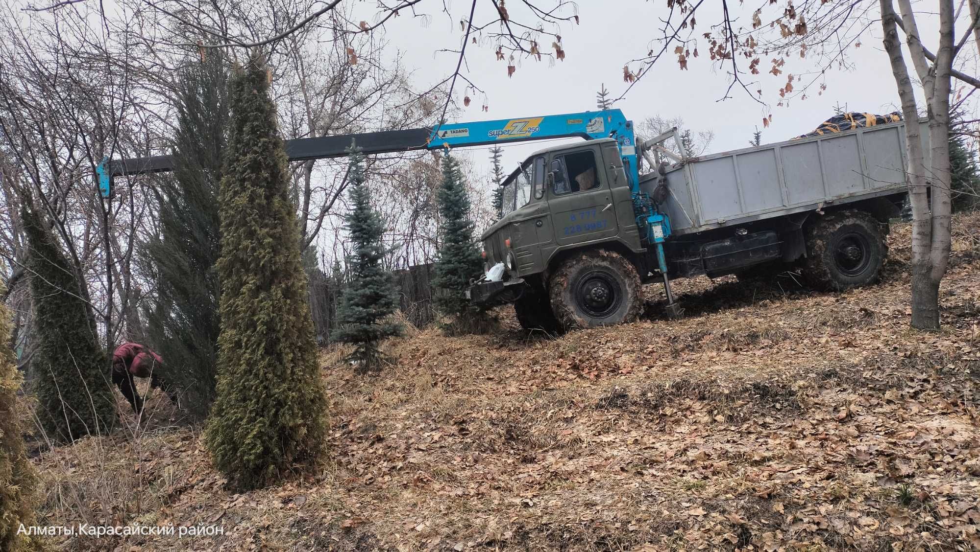 Вездеход манипулятор газ66 с лебёдкой и цепями