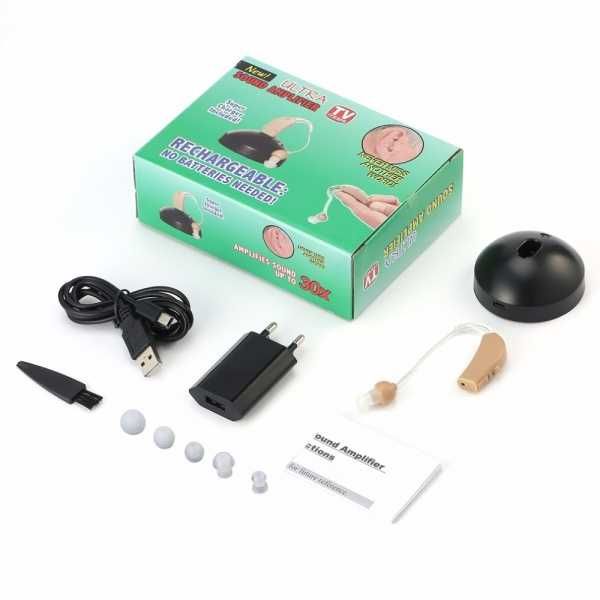 Слуховой аппарат для пожилых с зарядным устройством Sound Amplifie