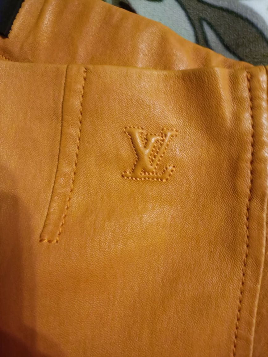 Кожаные штаны Louis Vuitton. Оригинал.
