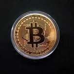 Монета биткоин Bitcoin подарочная