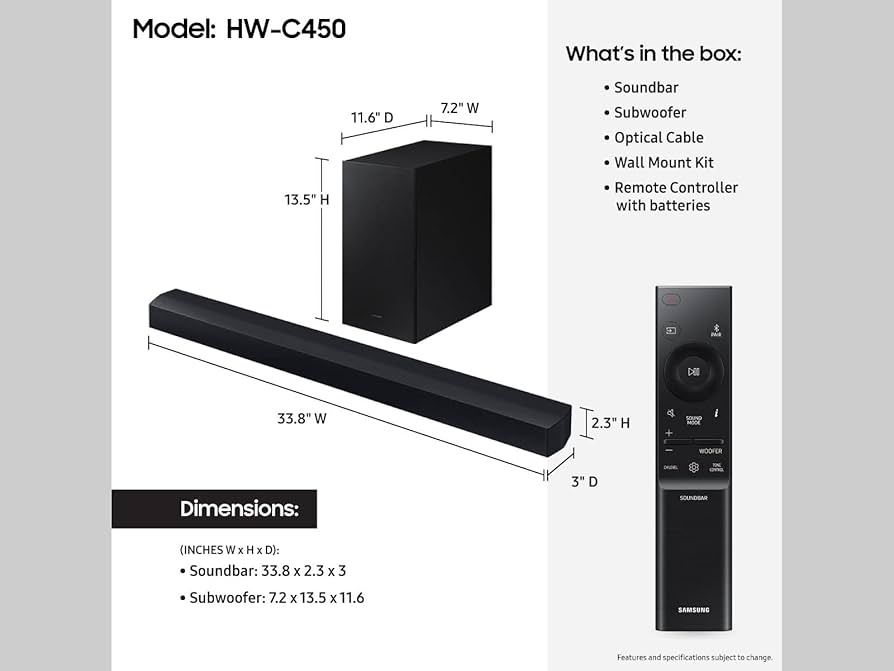 Саундбар Samsung HW-C450