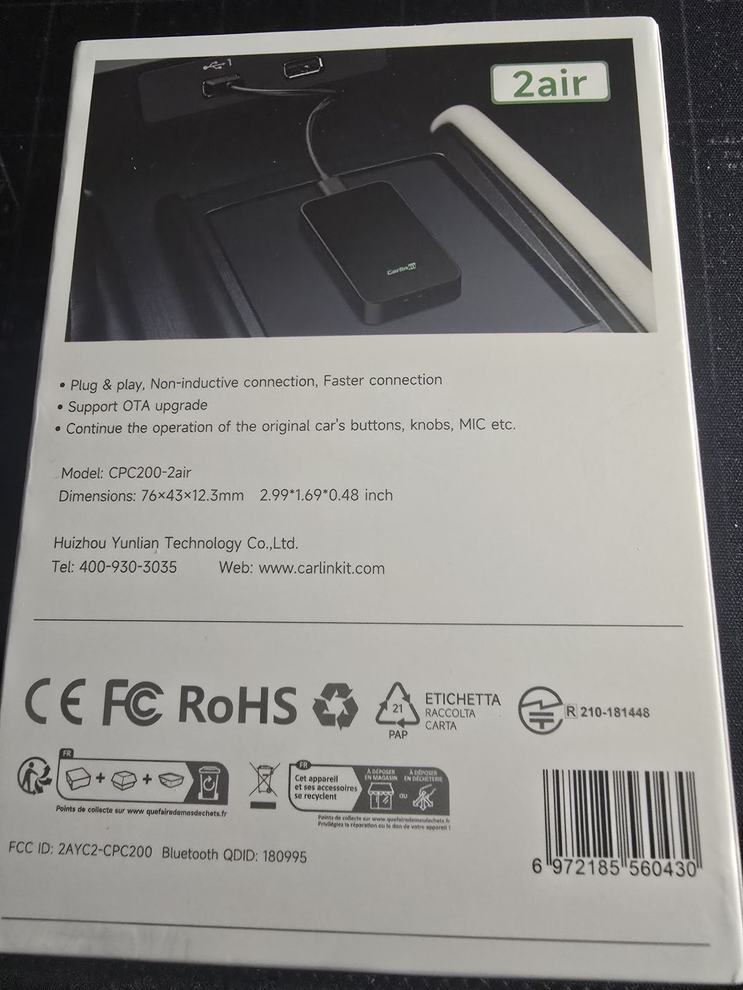 Адаптер Carlinkit 5.0 2Air