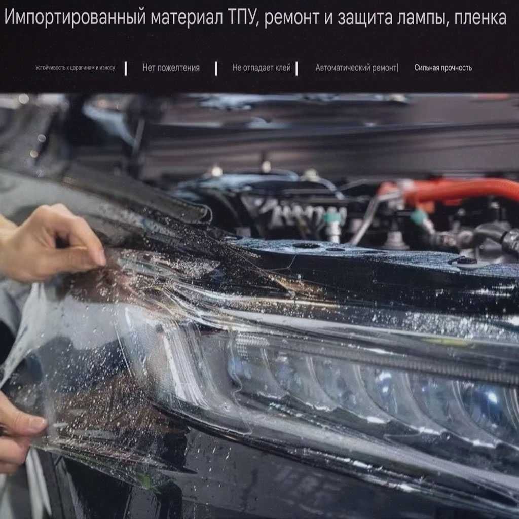 Фотохромная плёнка для фар с эффектом авто затемнения День, ночь