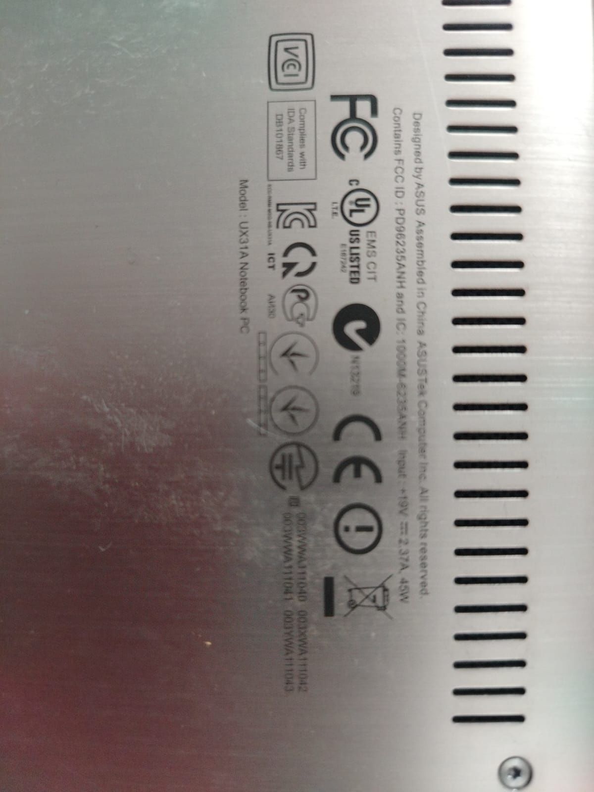Asus UX31A zenbook