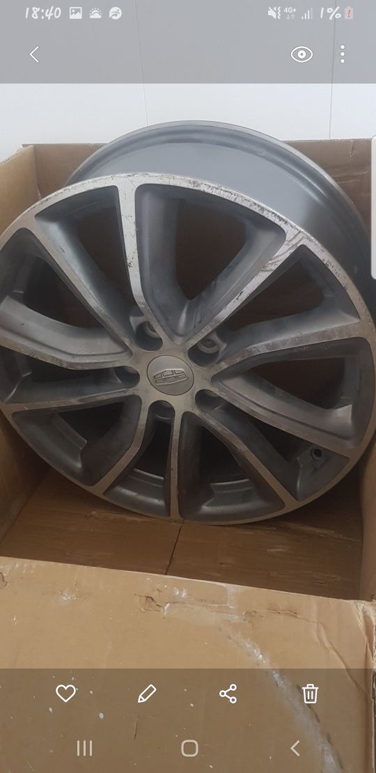 JEELY диск r18×7j 45 вылет 1 шт на запаску, ровный