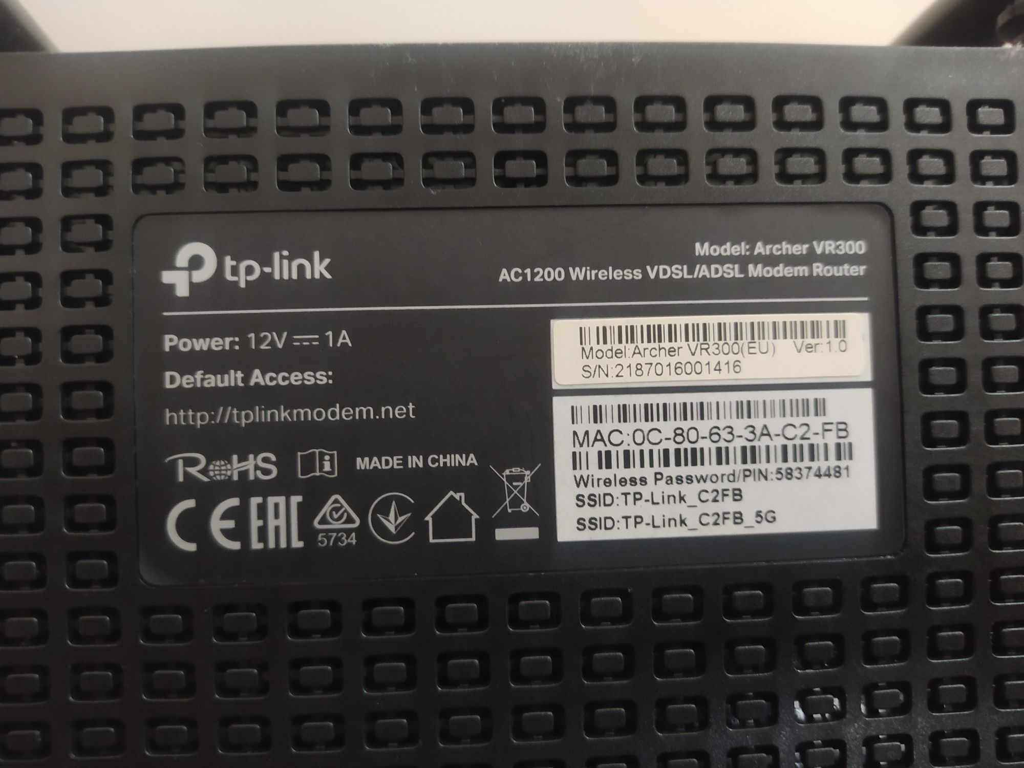 tp-link archer vr300