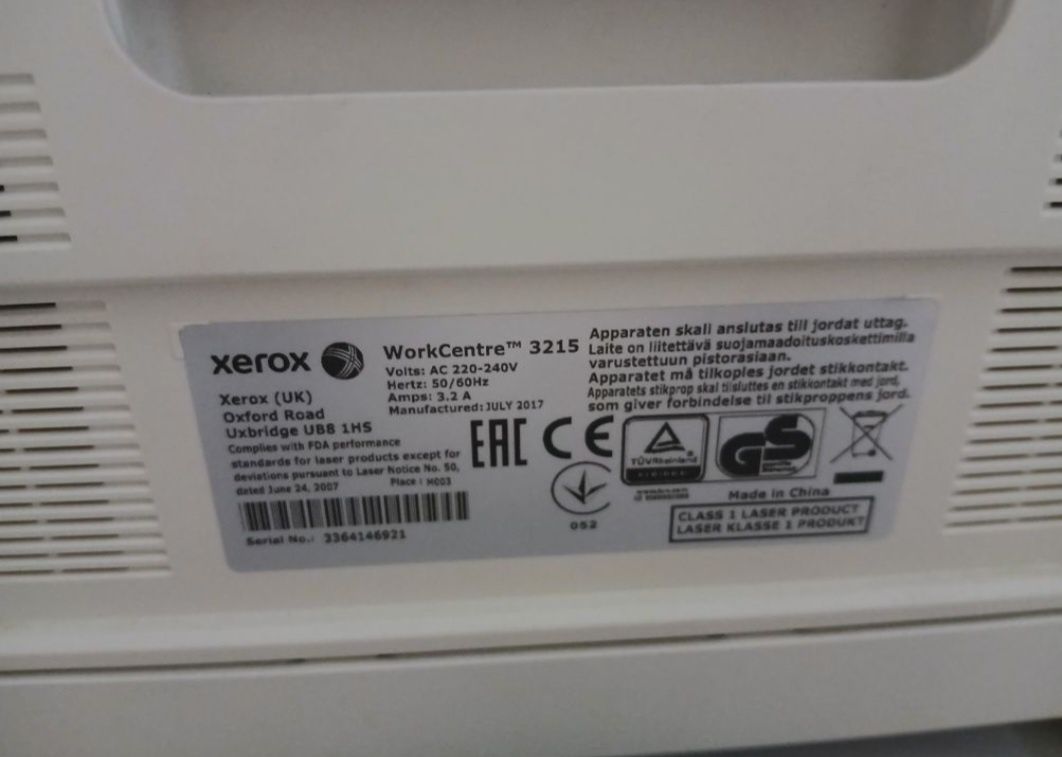 Принтер МФУ лазерное Xerox WorkCentre 3215