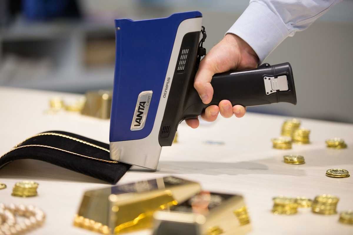 Спектральный XRF Анализ Металла Руда Золото Самородки Камни Метеорит