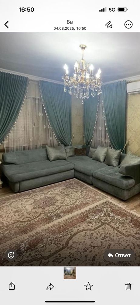 Угловой диван в отличном состояние