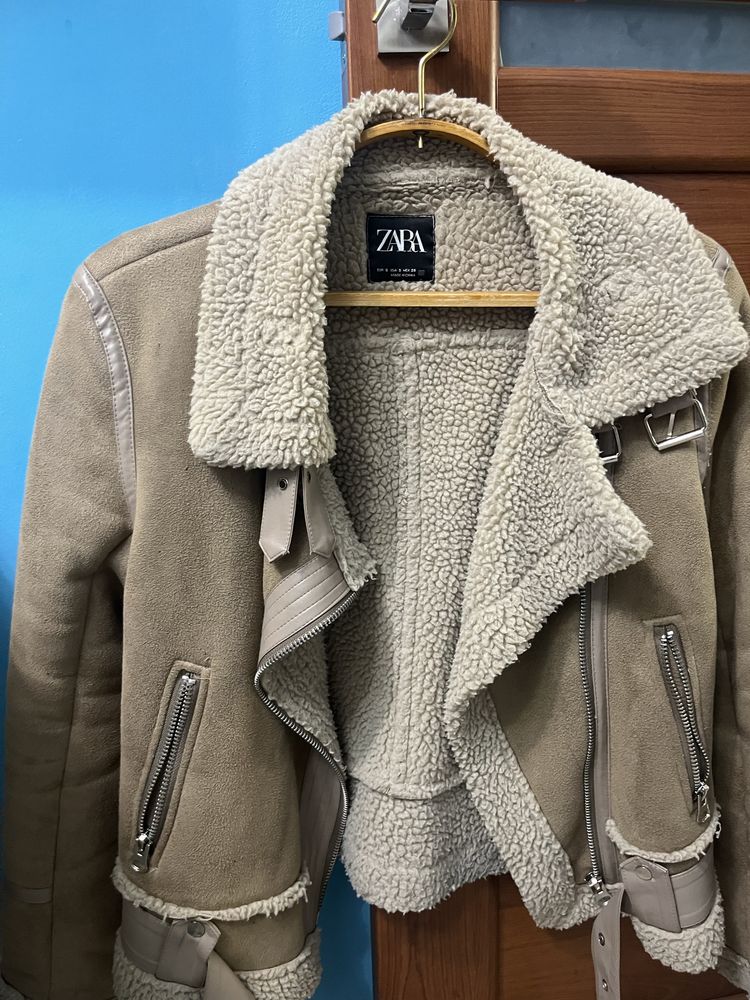 женская дубленка Zara