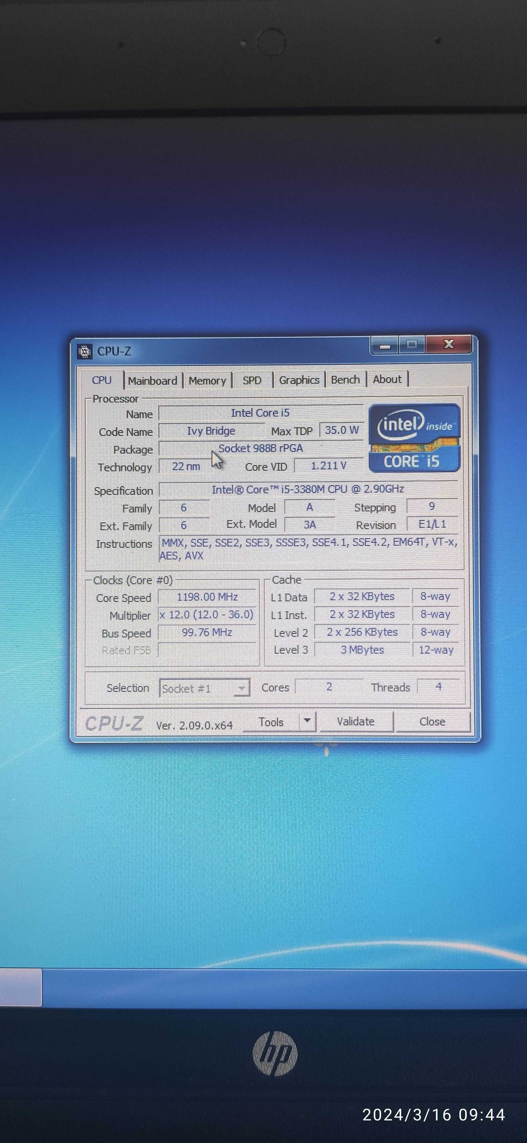 HP 15.6, Core i5-3380M CPU 2.90GHz, 16Gb, 300Gb, CD-ROM, метал
