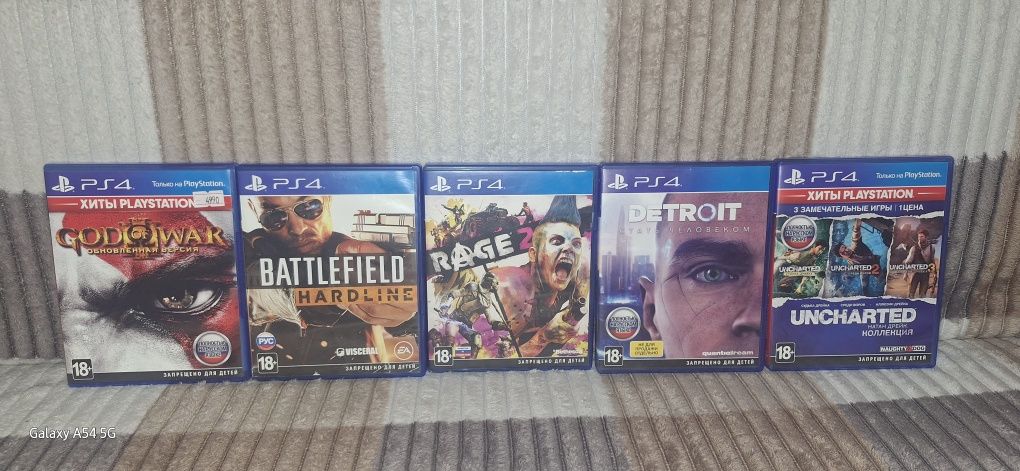Продаю 5 дисков для PlaysSation 4