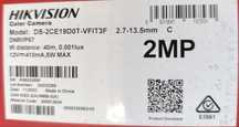 Продам камеры видеонаблюдения "Hikvision DS-2CE19D0T-VFIT3"