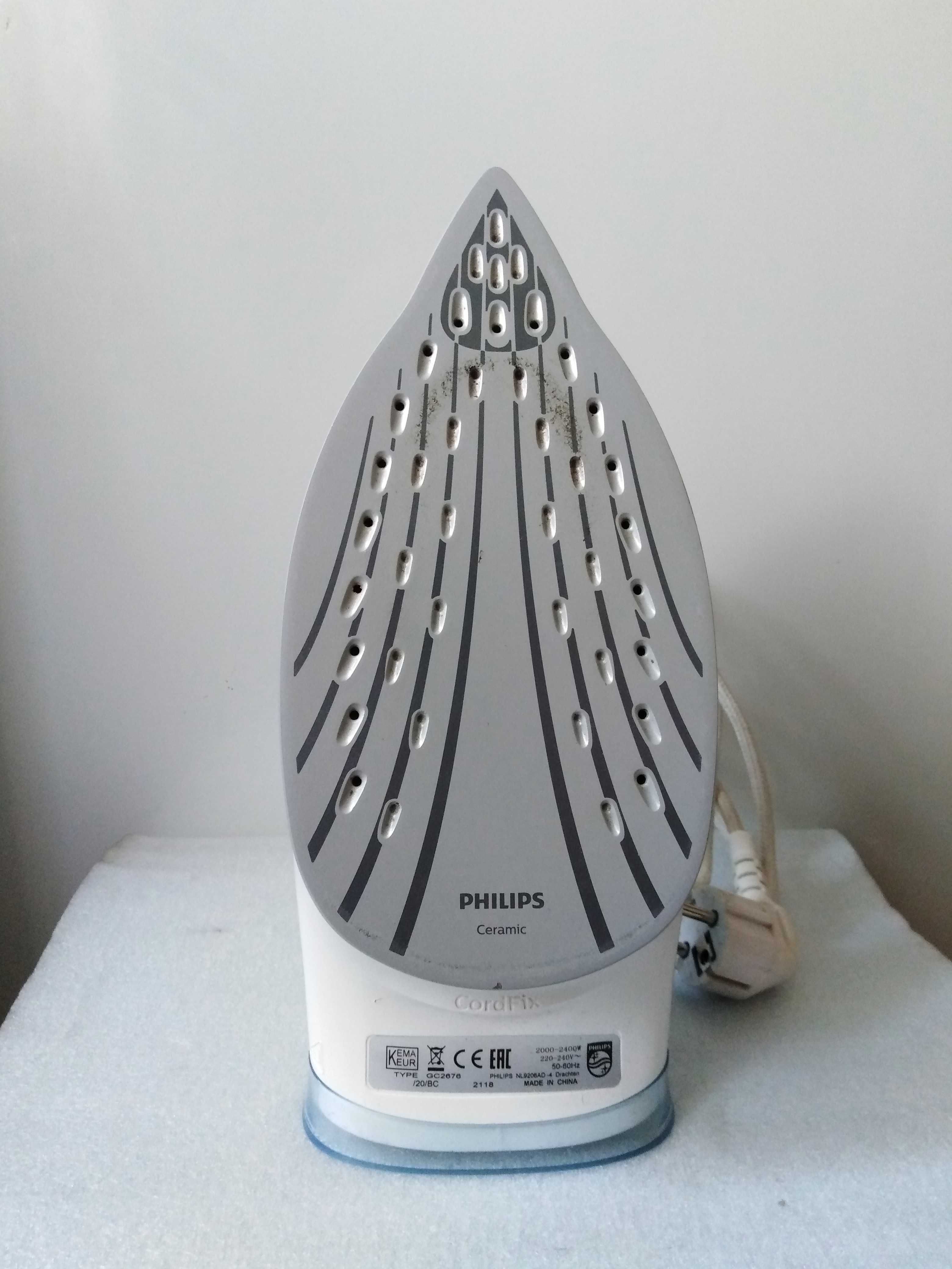 ОТДАМ ДАРОМ утюг, 2400W, Philips, Франция. Работает БЕЗ ВОДЫ, бу