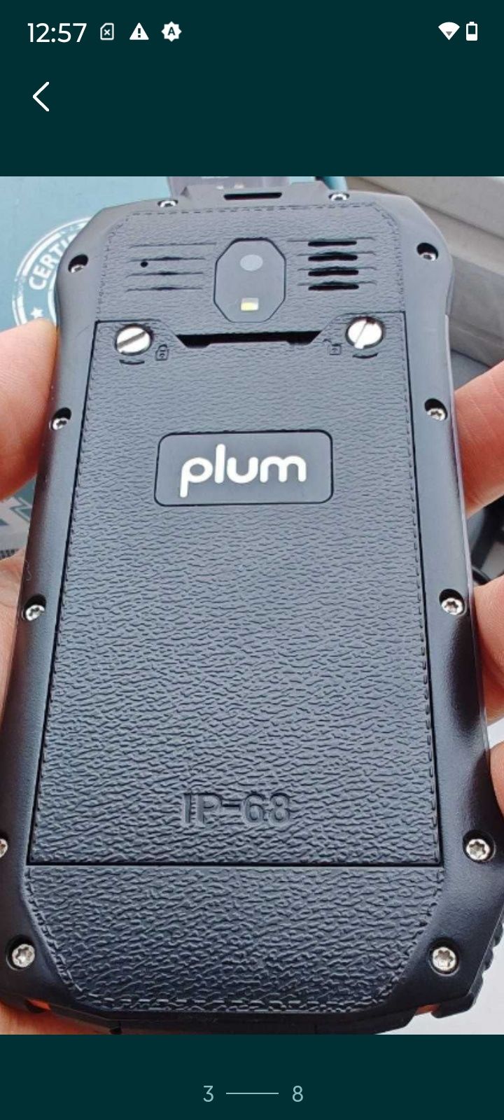 Из Америки PLUM Ram 7 4G LTE - защищён инструмент- IP 68, ударный, США