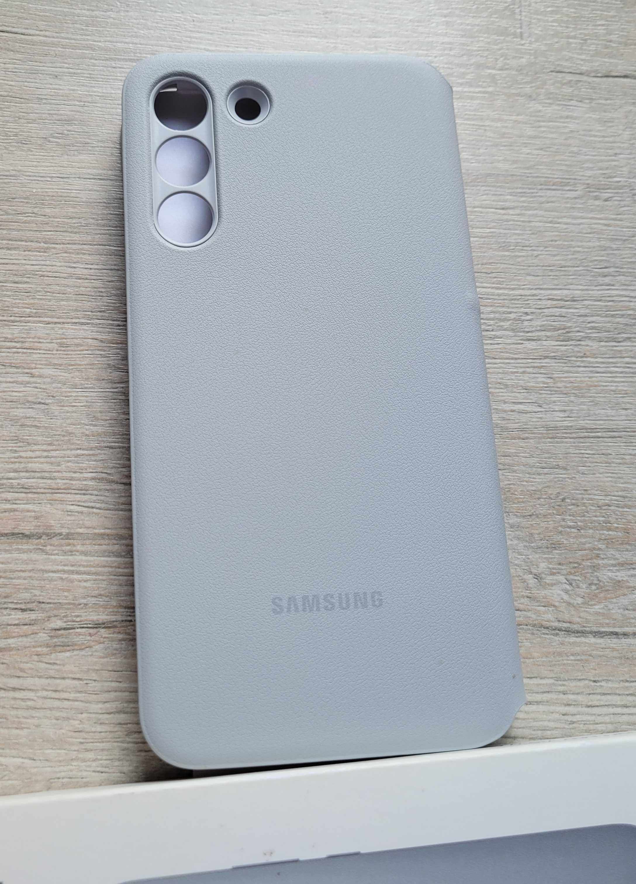 Чехол для Samsung Galaxy S22+ Smart LED, светло-серый