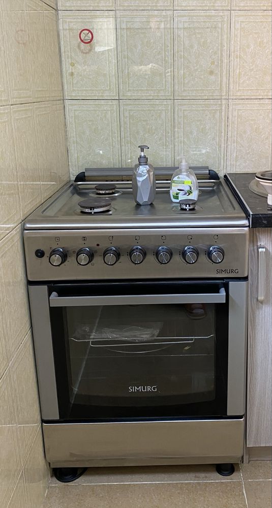Газовая плита с электрической духовкой Simurg