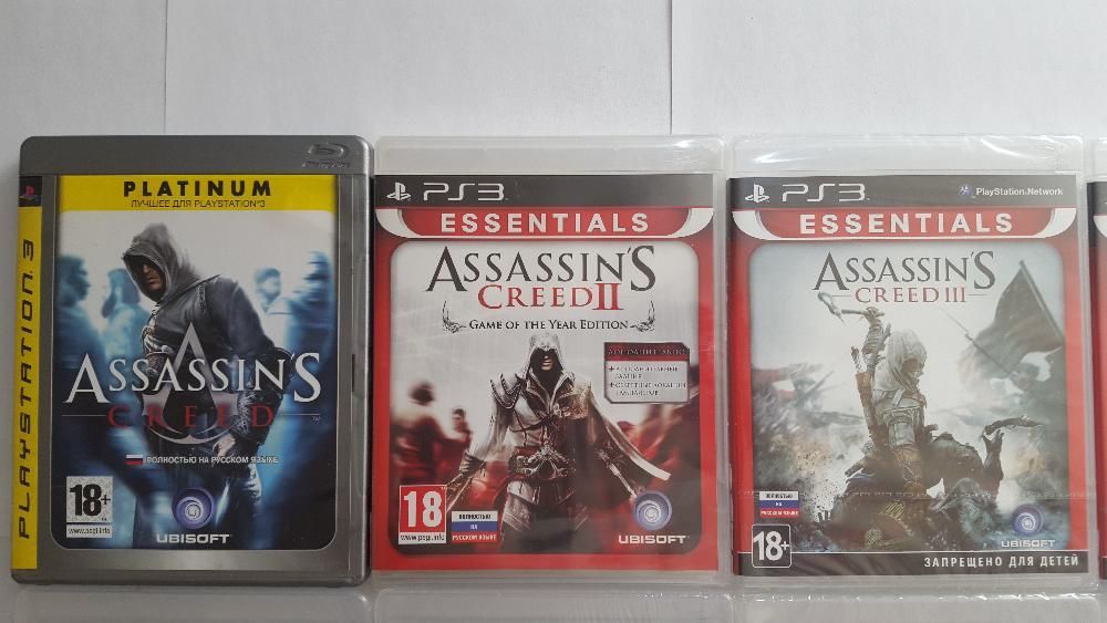 ИГРЫ PS3 Assasins Creed 3, Изгой, Откровения, Black Flag НОВЫЕ от 8500