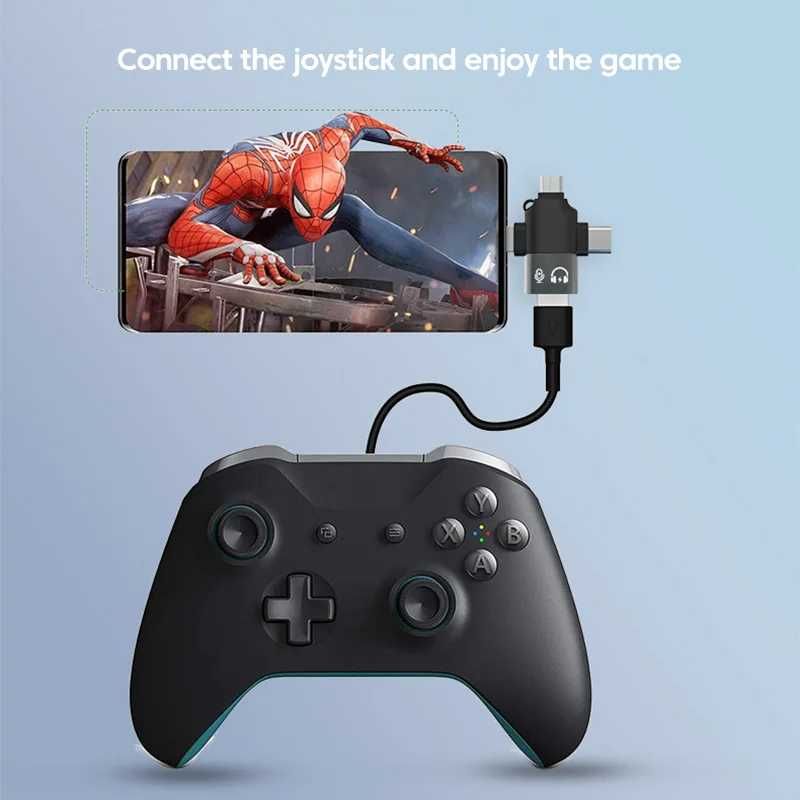 Адаптер зарядный Elough 3 в 1 с USB 3,0 на Type C