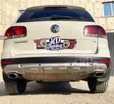 Накладка на задний бампер Volkswagen Touareg Рестайлинг