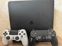 Playstation 4 slim, 500gb, 2 джостика