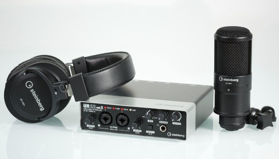 Steinberg UR22 mkII Recording Pack представляет собой готовый комплект