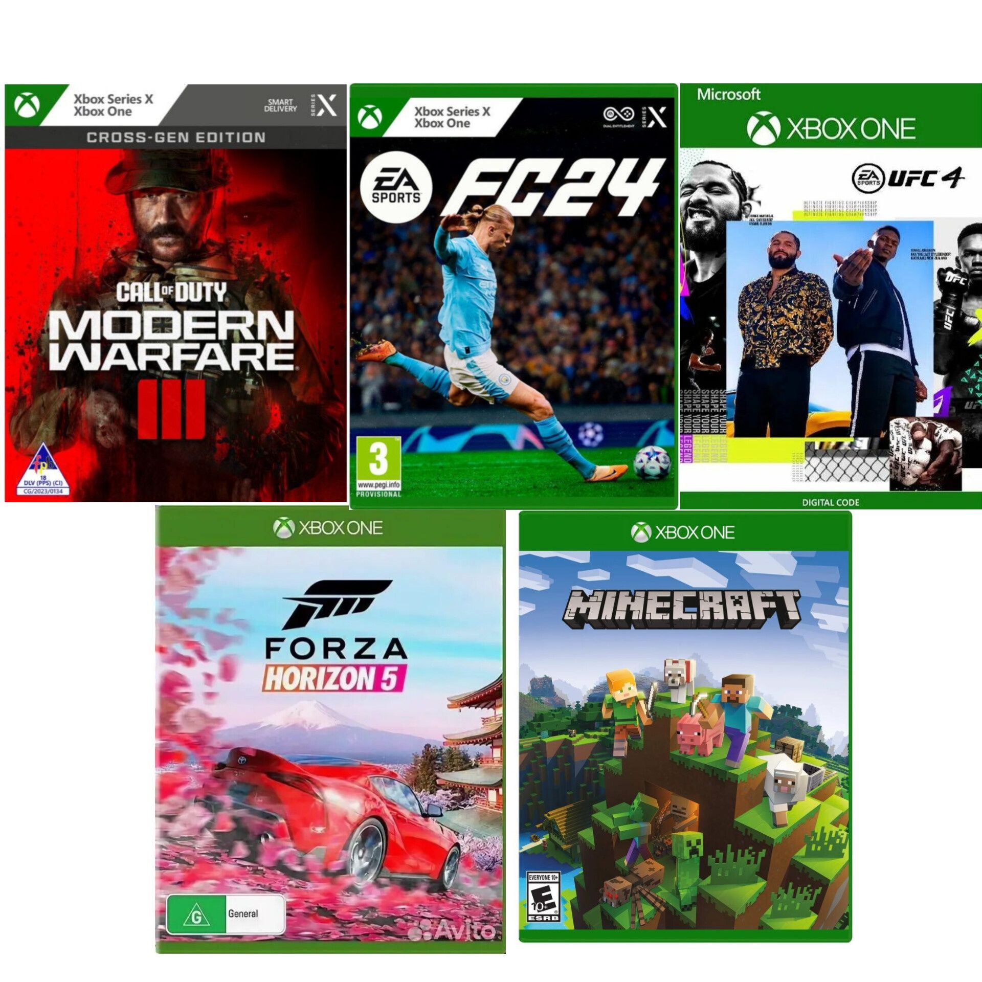 Xbox One/Series XlS сборники FC24,MK1