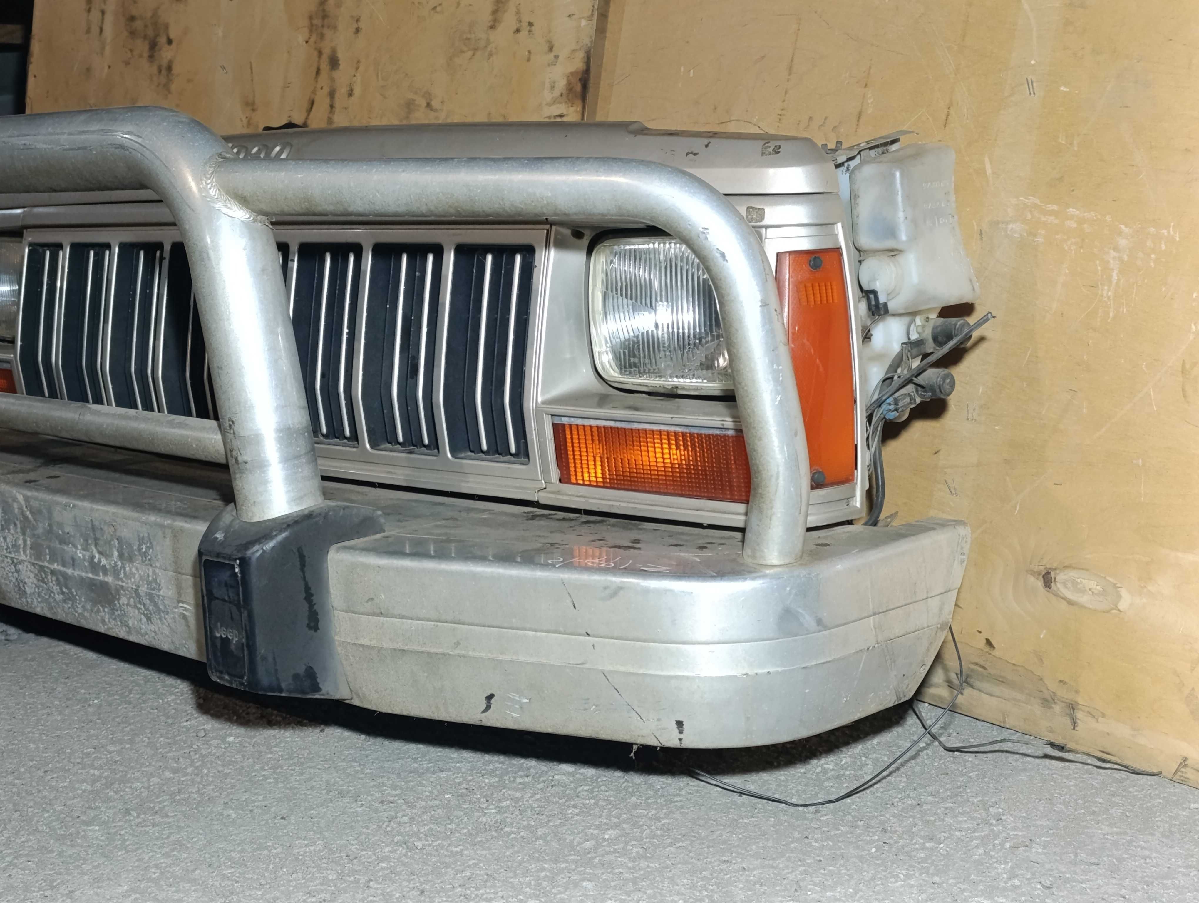Ноускат морда Jeep Cherokee XJ 4.0 силовой бампер алюм Джип Чироки