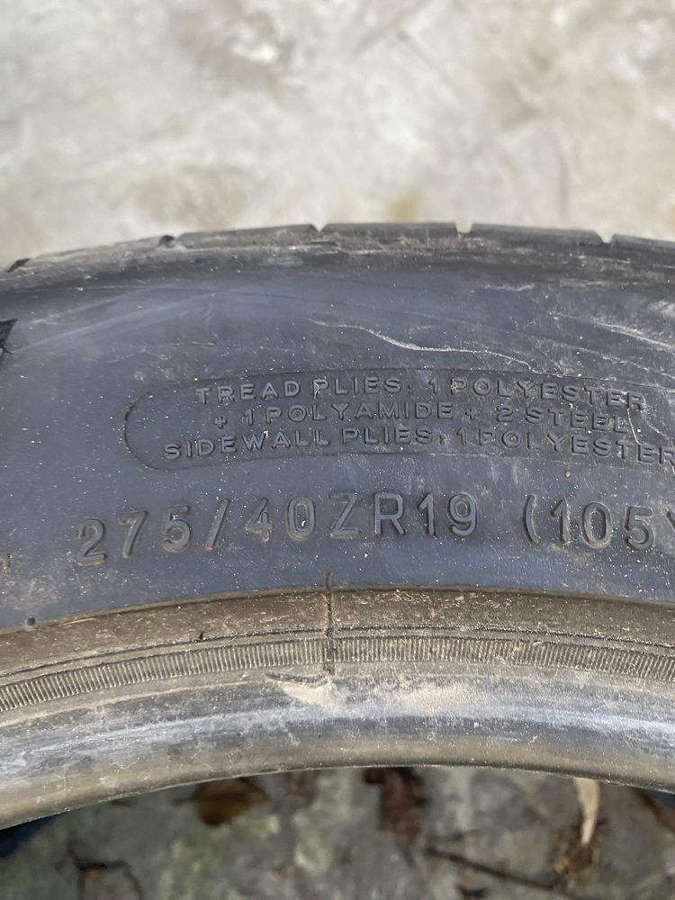 Продам 275/40/19резину низкопрофильная