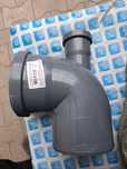 Отвод канализационный D110x90 с прямым выходом D50