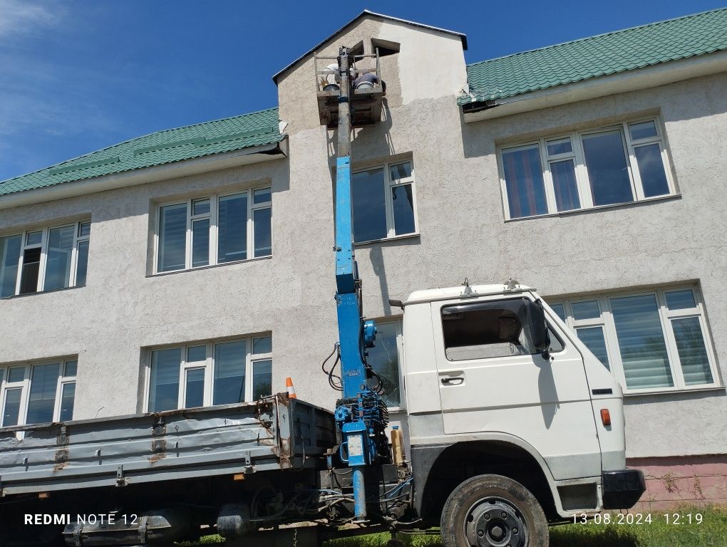 Услуги манипулятора плюс автовышка.