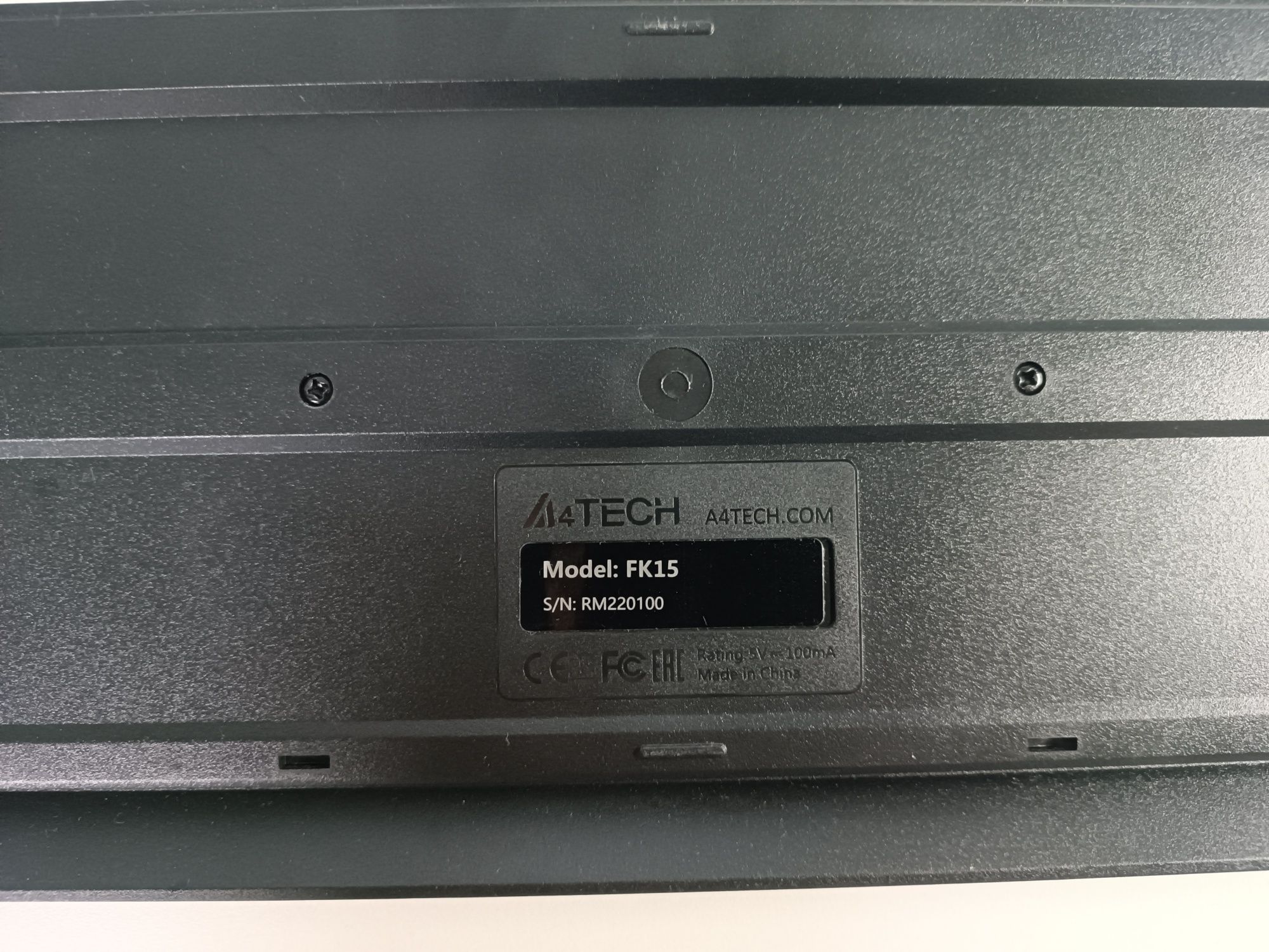 Клавиатура A4Tech FK15 мембранная проводная черная