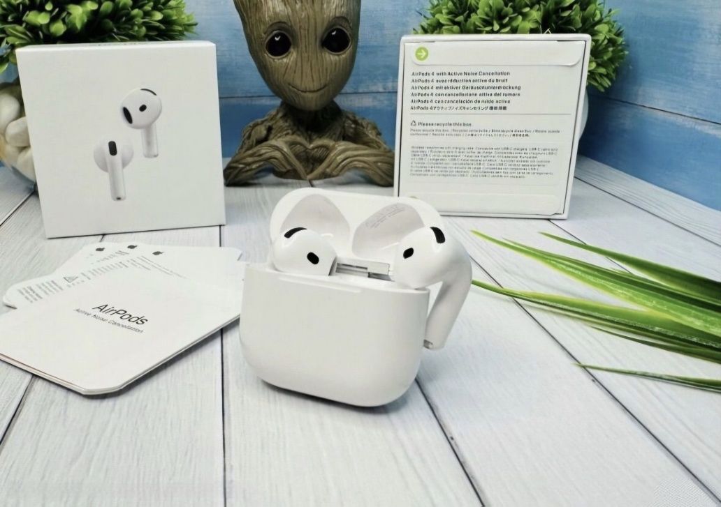 Apple AirPods 4 | Premium 1:1 Lux | Чехол в подарок | Гарантия | Новые