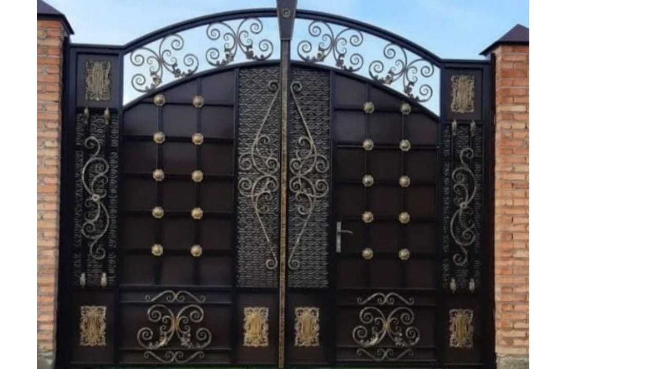 Готовые Ворота Дайын Қақпа Калитка Забор Навес Перила Лестница ЖМИ