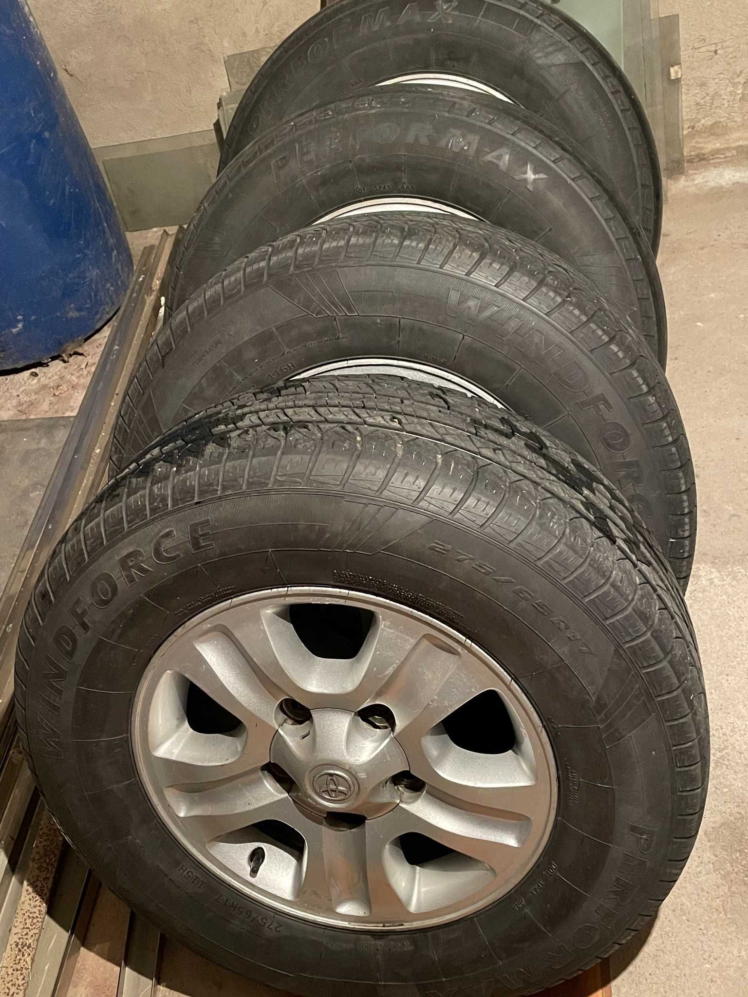 Диски R17 + резина Windforce для Land Cruiser 100